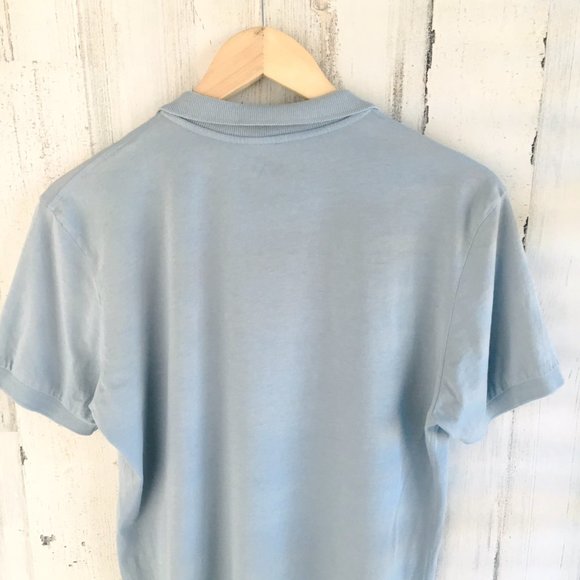 NWOT Save Khaki Polo Knit Shirt MEN's Blue Tee Short Sleeve Made in USA - Picture 6 of 7